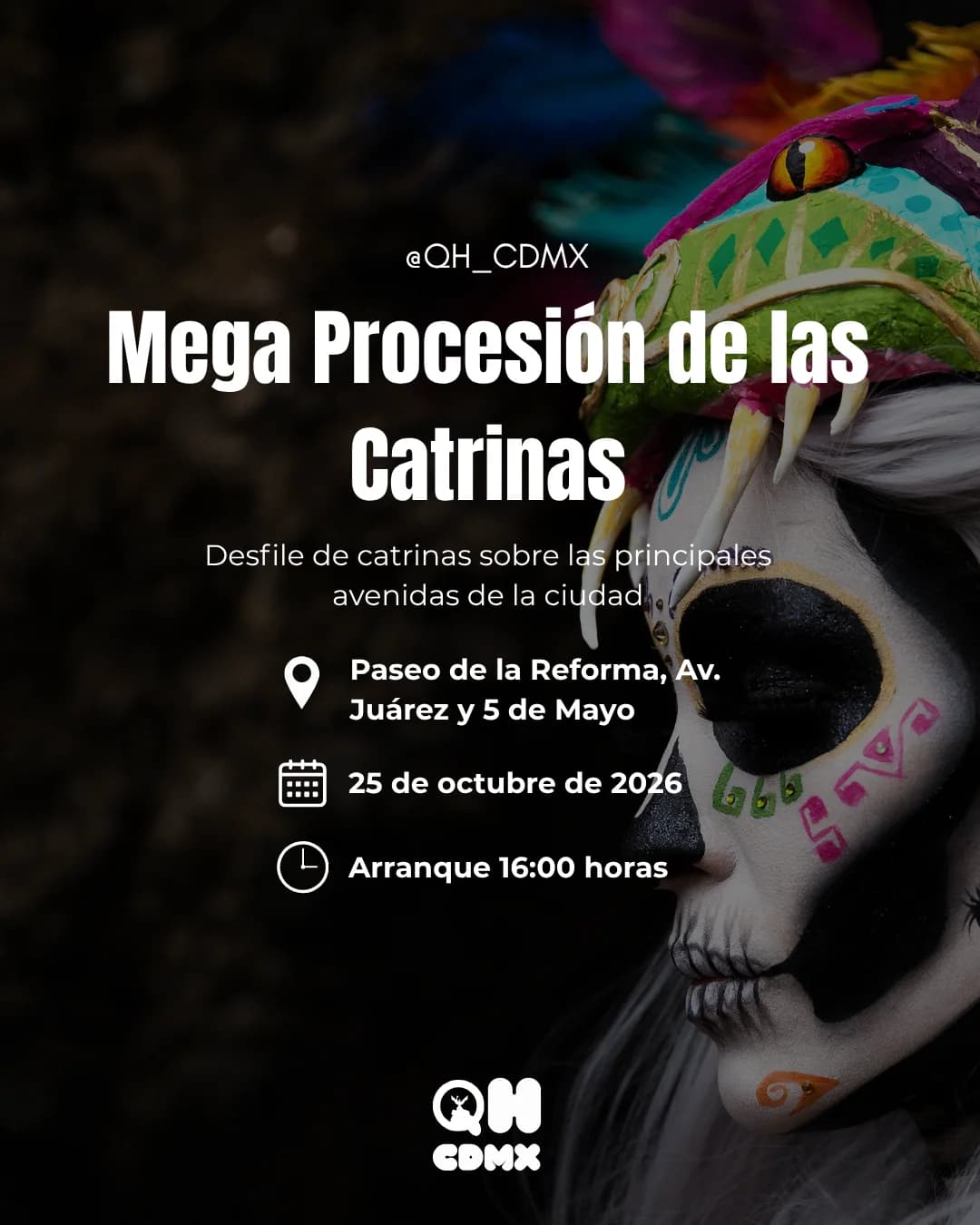 Mega Procesión de las Catrinas